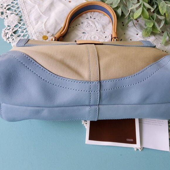 Never Used Vintage Coach Soho Daisy Buckle Flap Satchel 4432 with Daisy Hangtag - Picture 8 of 11